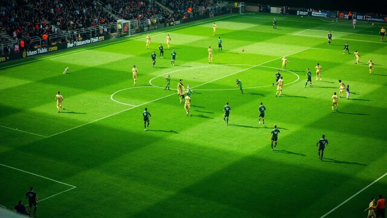 Football pressing lanes