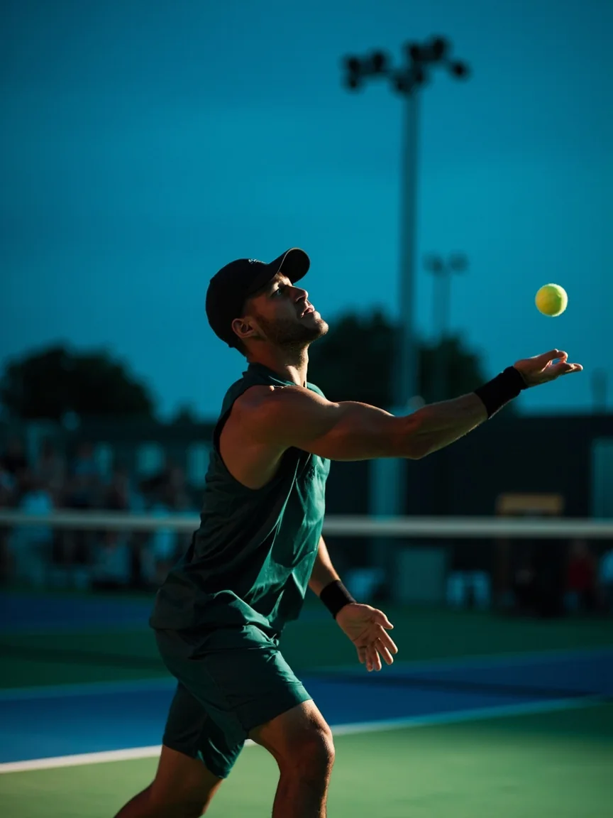 Tennis clay court match